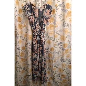 Charlotte Russe Deep V floral wrap dress